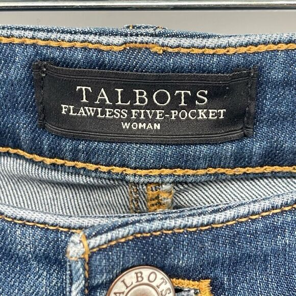 Talbots Women’s Medium Wash Flawless Five-Pocket Slim Ankle Denim Jeans Size 16W - Picture 8 of 15